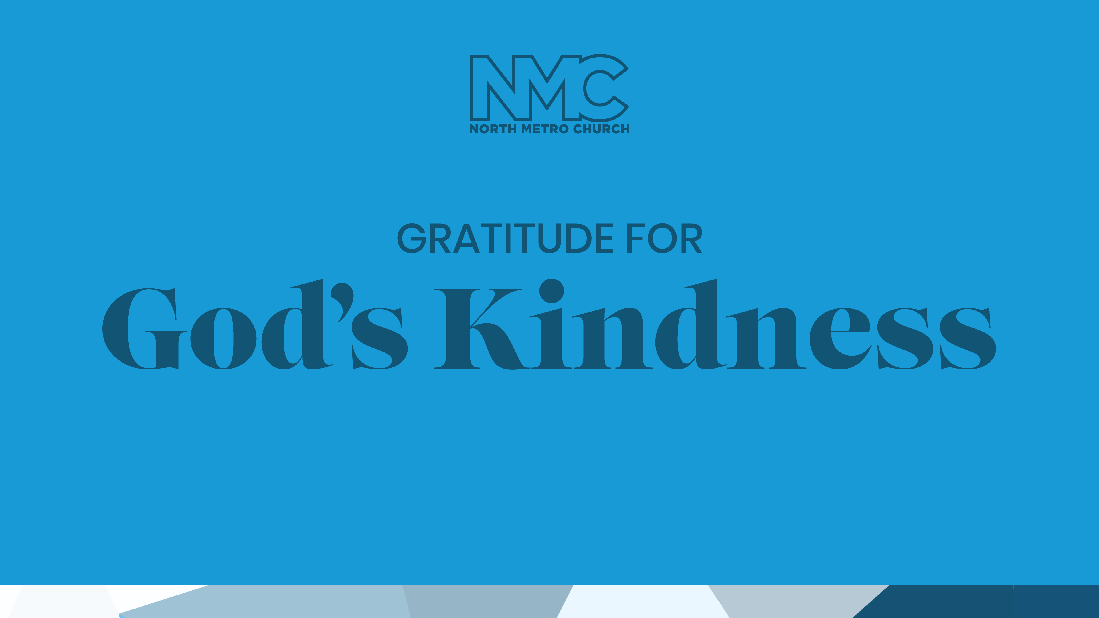 Gratitude for God's Kindness